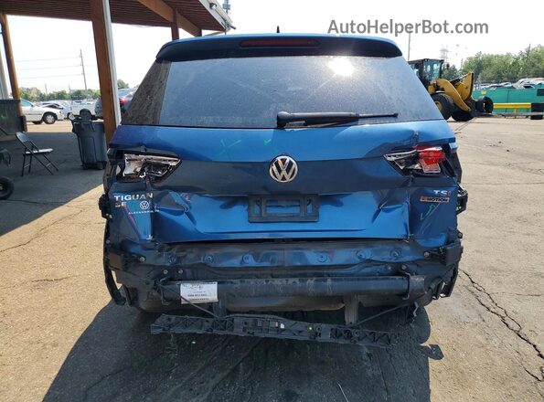 3VV2B7AX4JM015317 2018 VOLKSWAGEN TIGUAN Blue Widok z tyłu