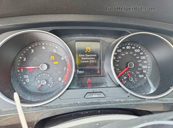 3VV2B7AX4JM140334 2018 VOLKSWAGEN TIGUAN Белый Вид щитка приборов