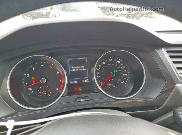 3VV2B7AX4KM005128 2019 VOLKSWAGEN TIGUAN Gray Widok zestawu wskaźników