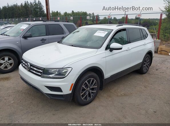 3VV2B7AX4KM038968 2019 VOLKSWAGEN TIGUAN Белый Передняя левая четверть