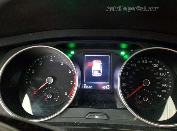 3VV2B7AX4KM072991 2019 VOLKSWAGEN TIGUAN Black Вид щитка приладів