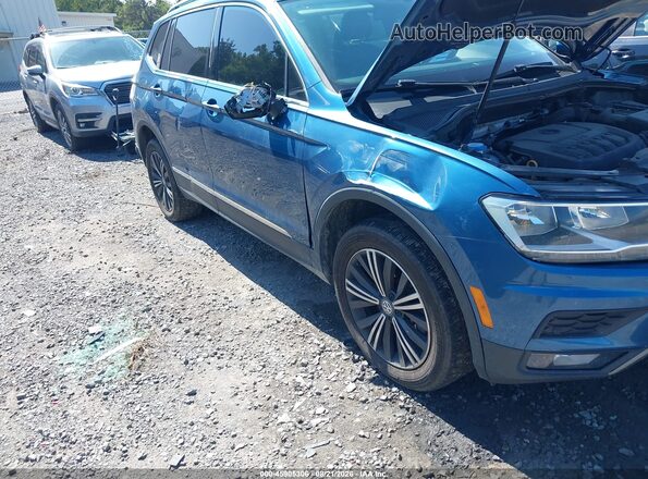 3VV2B7AX4KM116908 2019 VOLKSWAGEN TIGUAN Blue Front view
