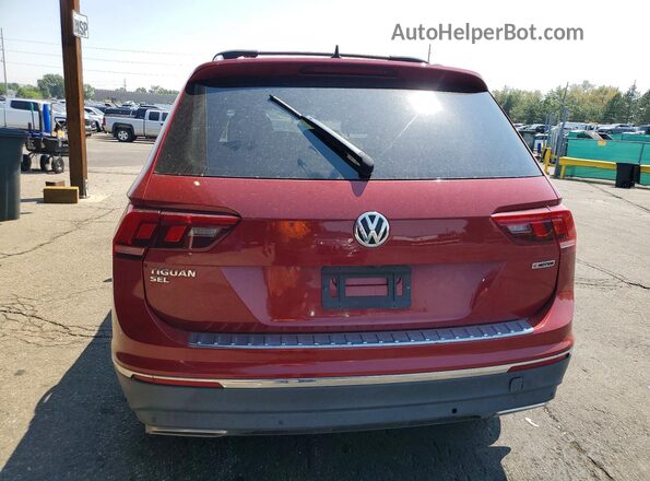 3VV2B7AX4LM145438 2020 VOLKSWAGEN TIGUAN Maroon Widok z tyłu