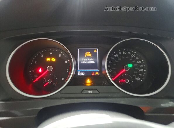 3VV2B7AX4LM180383 2020 VOLKSWAGEN TIGUAN Blue Vista del cuadro de instrumentos