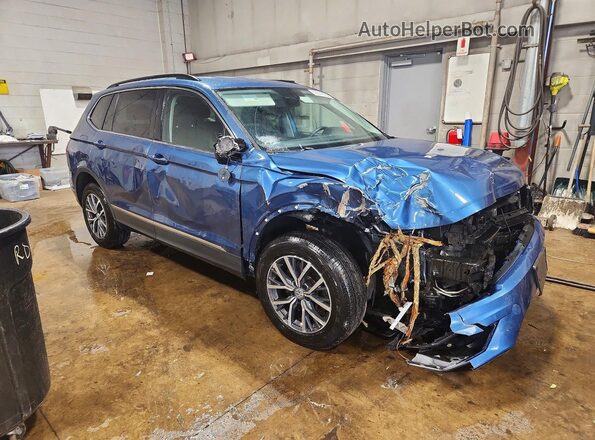 3VV2B7AX4LM180383 2020 VOLKSWAGEN TIGUAN Blue Delantero derecho
