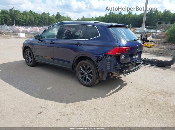 3VV2B7AX4NM101135 2022 VOLKSWAGEN TIGUAN Blue Trasero izquierdo