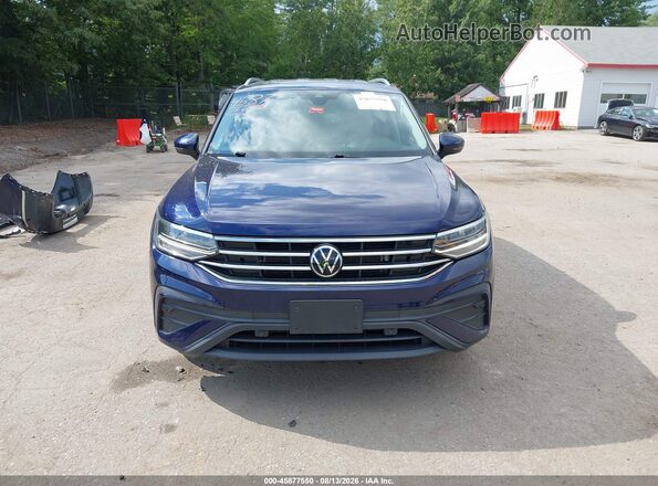 3VV2B7AX4NM101135 2022 VOLKSWAGEN TIGUAN Blue Vista interior trasera