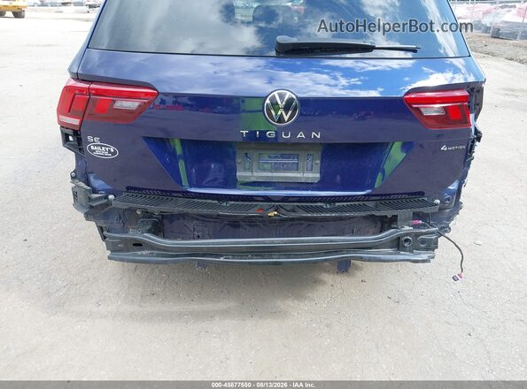 3VV2B7AX4NM101135 2022 VOLKSWAGEN TIGUAN Blue Vista frontal