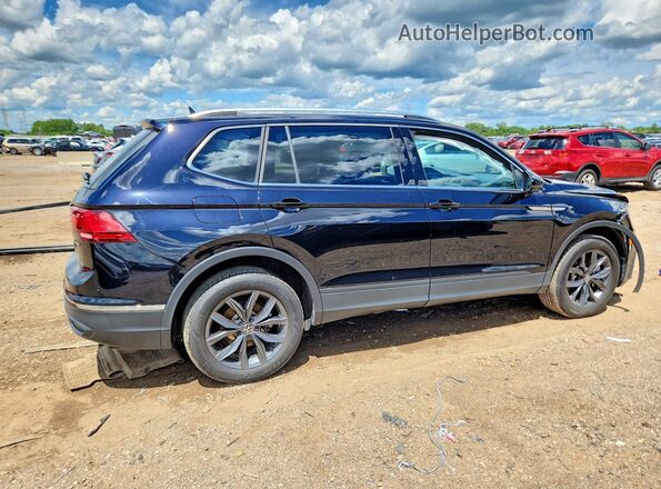 3VV2B7AX4NM174425 2022 VOLKSWAGEN TIGUAN Черный Задняя правая четверть