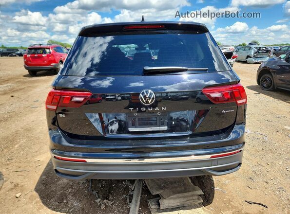 3VV2B7AX4NM174425 2022 VOLKSWAGEN TIGUAN Черный Вид сзади