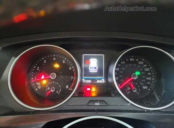 3VV2B7AX5JM048794 2018 VOLKSWAGEN TIGUAN Серый Вид щитка приборов