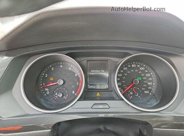 3VV2B7AX5JM208172 2018 VOLKSWAGEN TIGUAN Gray Սարքավորումների վահանակի տեսք
