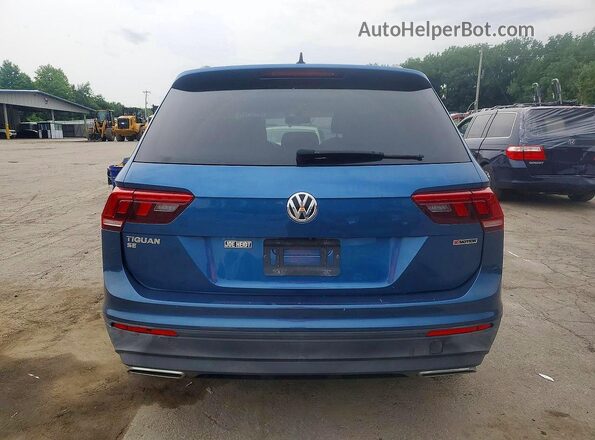 3VV2B7AX5KM033035 2019 VOLKSWAGEN TIGUAN Blue Widok z tyłu