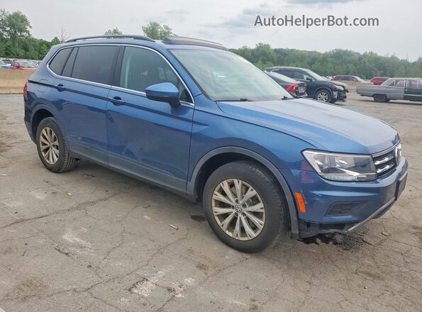 3VV2B7AX5KM033035 2019 VOLKSWAGEN TIGUAN Blue Przód prawy