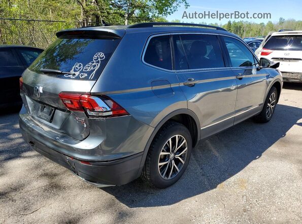 3VV2B7AX5KM169326 2019 VOLKSWAGEN TIGUAN Серый Задняя правая четверть