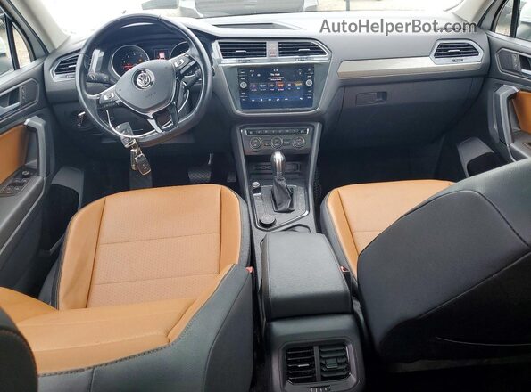 3VV2B7AX5KM185672 2019 VOLKSWAGEN TIGUAN White Առջևի վահանակի տեսք