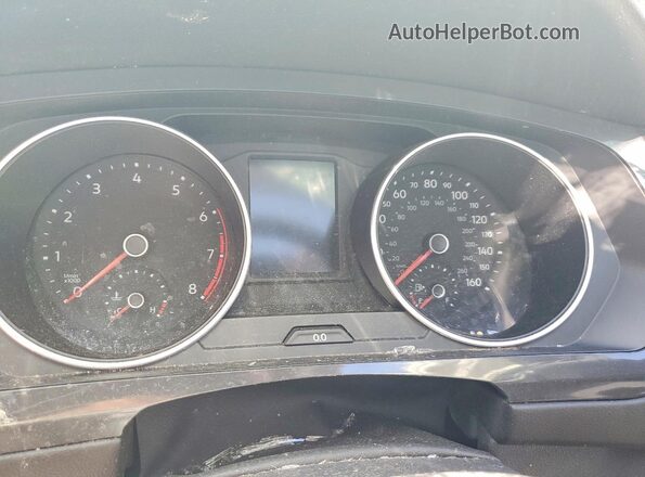 3VV2B7AX5LM140152 2020 VOLKSWAGEN TIGUAN Black ხელსაწყოთა პანელის ხედი