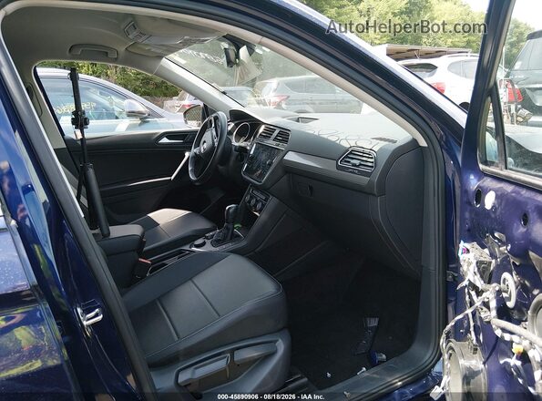 3VV2B7AX5MM058567 2021 VOLKSWAGEN TIGUAN Blue Widok wnętrza z przodu