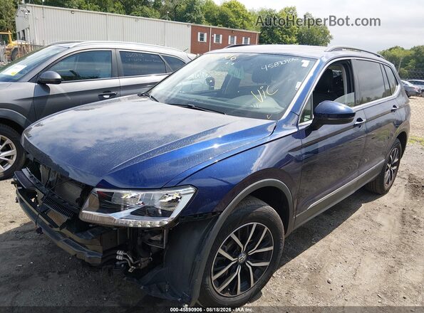 3VV2B7AX5MM058567 2021 VOLKSWAGEN TIGUAN Blue Przód lewy