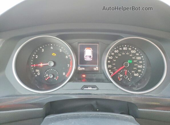 3VV2B7AX5MM086613 2021 VOLKSWAGEN TIGUAN White Instrument cluster view