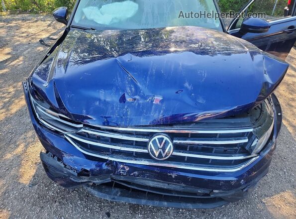 3VV2B7AX5RM126292 2024 VOLKSWAGEN TIGUAN Blue Widok komory silnika