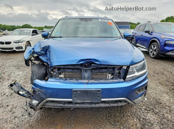 3VV2B7AX6JM134339 2018 VOLKSWAGEN TIGUAN Blue წინა ხედი