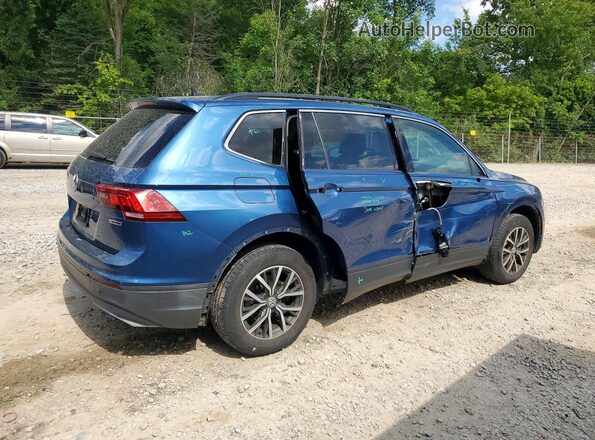 3VV2B7AX6KM047963 2019 VOLKSWAGEN TIGUAN Blue Tył prawy