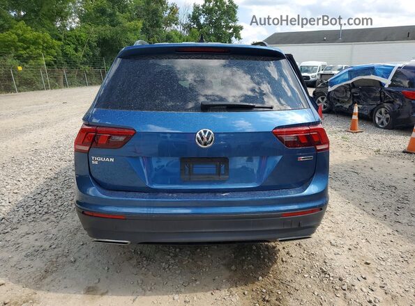 3VV2B7AX6KM047963 2019 VOLKSWAGEN TIGUAN Blue Widok z tyłu