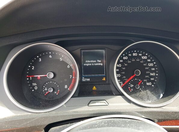 3VV2B7AX6KM047963 2019 VOLKSWAGEN TIGUAN Blue Widok zestawu wskaźników
