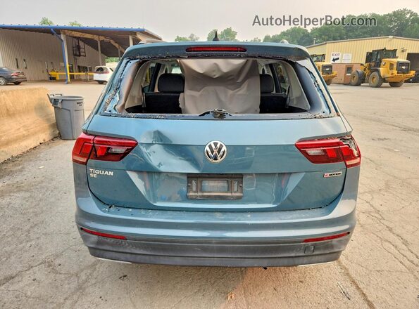 3VV2B7AX6KM136092 2019 VOLKSWAGEN TIGUAN Бирюзовый Вид сзади