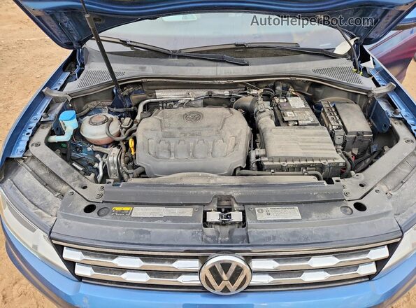 3VV2B7AX6KM153233 2019 VOLKSWAGEN TIGUAN Blue Vista interior trasera