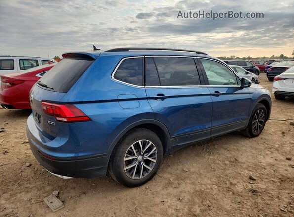 3VV2B7AX6KM153233 2019 VOLKSWAGEN TIGUAN Blue Trasero derecho