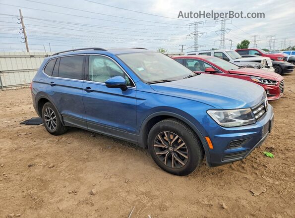 3VV2B7AX6KM153233 2019 VOLKSWAGEN TIGUAN Blue Delantero derecho
