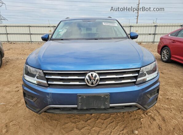 3VV2B7AX6KM153233 2019 VOLKSWAGEN TIGUAN Blue Vista frontal