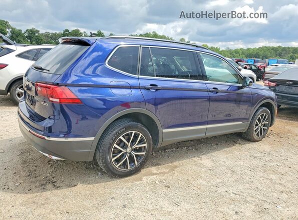 3VV2B7AX6MM128075 2021 VOLKSWAGEN TIGUAN Blue Tył prawy