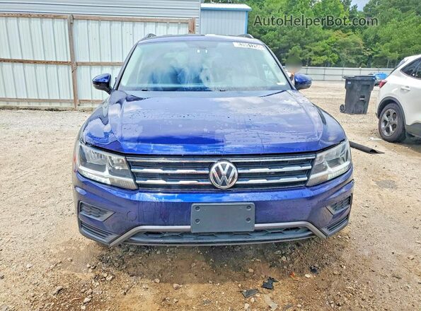 3VV2B7AX6MM128075 2021 VOLKSWAGEN TIGUAN Blue Widok z przodu