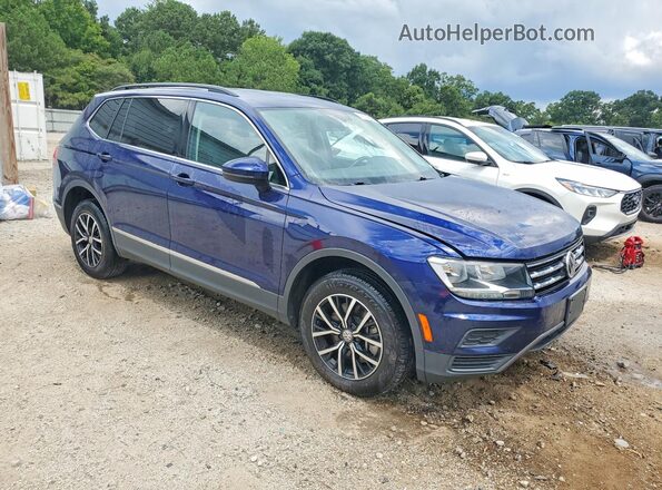 3VV2B7AX6MM128075 2021 VOLKSWAGEN TIGUAN Blue Przód prawy