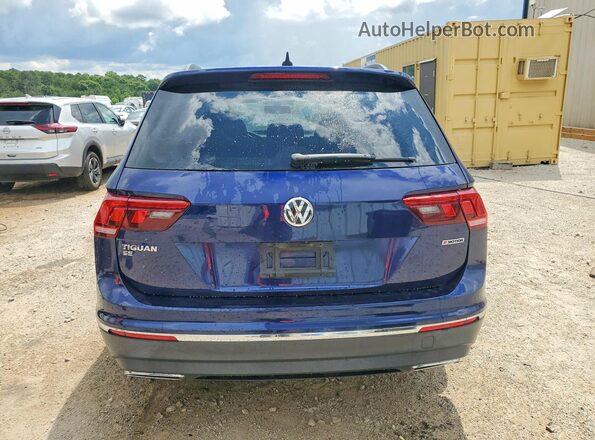 3VV2B7AX6MM128075 2021 VOLKSWAGEN TIGUAN Blue Widok z tyłu