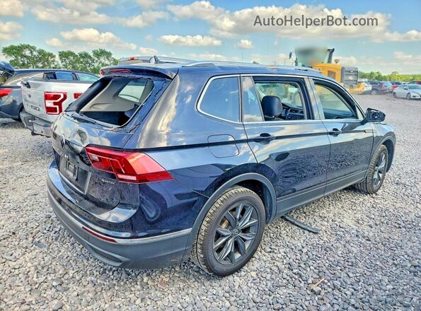 3VV2B7AX6NM153544 2022 VOLKSWAGEN TIGUAN Black Tył prawy