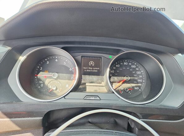 3VV2B7AX7KM042755 2019 VOLKSWAGEN TIGUAN Gray Սարքավորումների վահանակի տեսք