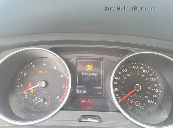 3VV2B7AX7MM141952 2021 VOLKSWAGEN TIGUAN White Вид щитка приладів