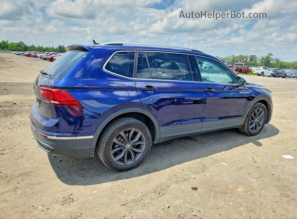 3VV2B7AX7NM018654 2022 VOLKSWAGEN TIGUAN Blue უკანა მარჯვენა
