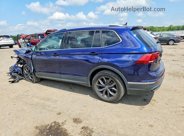 3VV2B7AX7NM018654 2022 VOLKSWAGEN TIGUAN Blue უკანა მარცხენა
