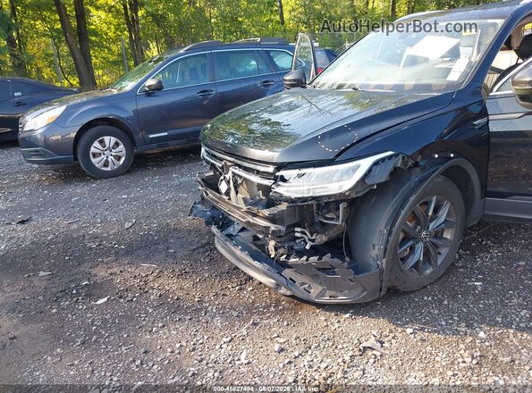 3VV2B7AX7NM039617 2022 VOLKSWAGEN TIGUAN Black Вид спереду