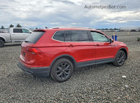 3VV2B7AX7NM164469 2022 VOLKSWAGEN TIGUAN Red Задня права чверть