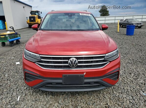 3VV2B7AX7NM164469 2022 VOLKSWAGEN TIGUAN Red Вид спереду