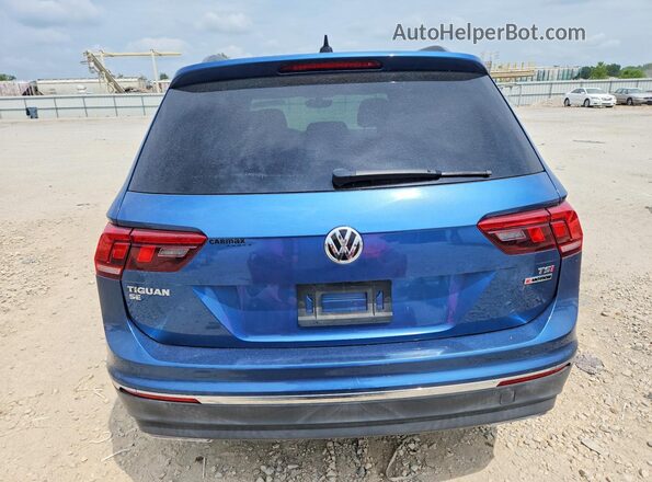 3VV2B7AX8JM218386 2018 VOLKSWAGEN TIGUAN Blue Rear view