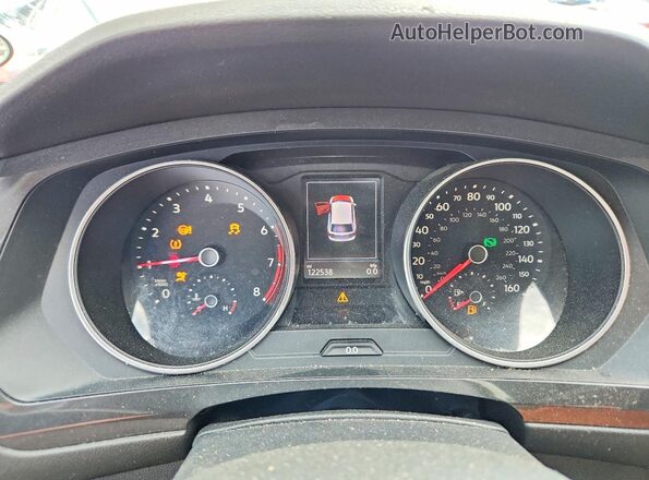3VV2B7AX8KM012387 2019 VOLKSWAGEN TIGUAN Black Սարքավորումների վահանակի տեսք