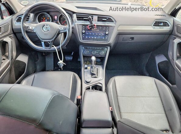 3VV2B7AX8KM012387 2019 VOLKSWAGEN TIGUAN Black Առջևի վահանակի տեսք