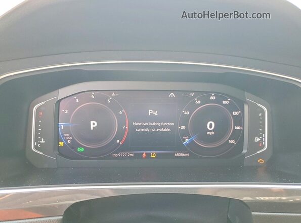 3VV2B7AX8KM110111 2019 VOLKSWAGEN TIGUAN White Vista del cuadro de instrumentos